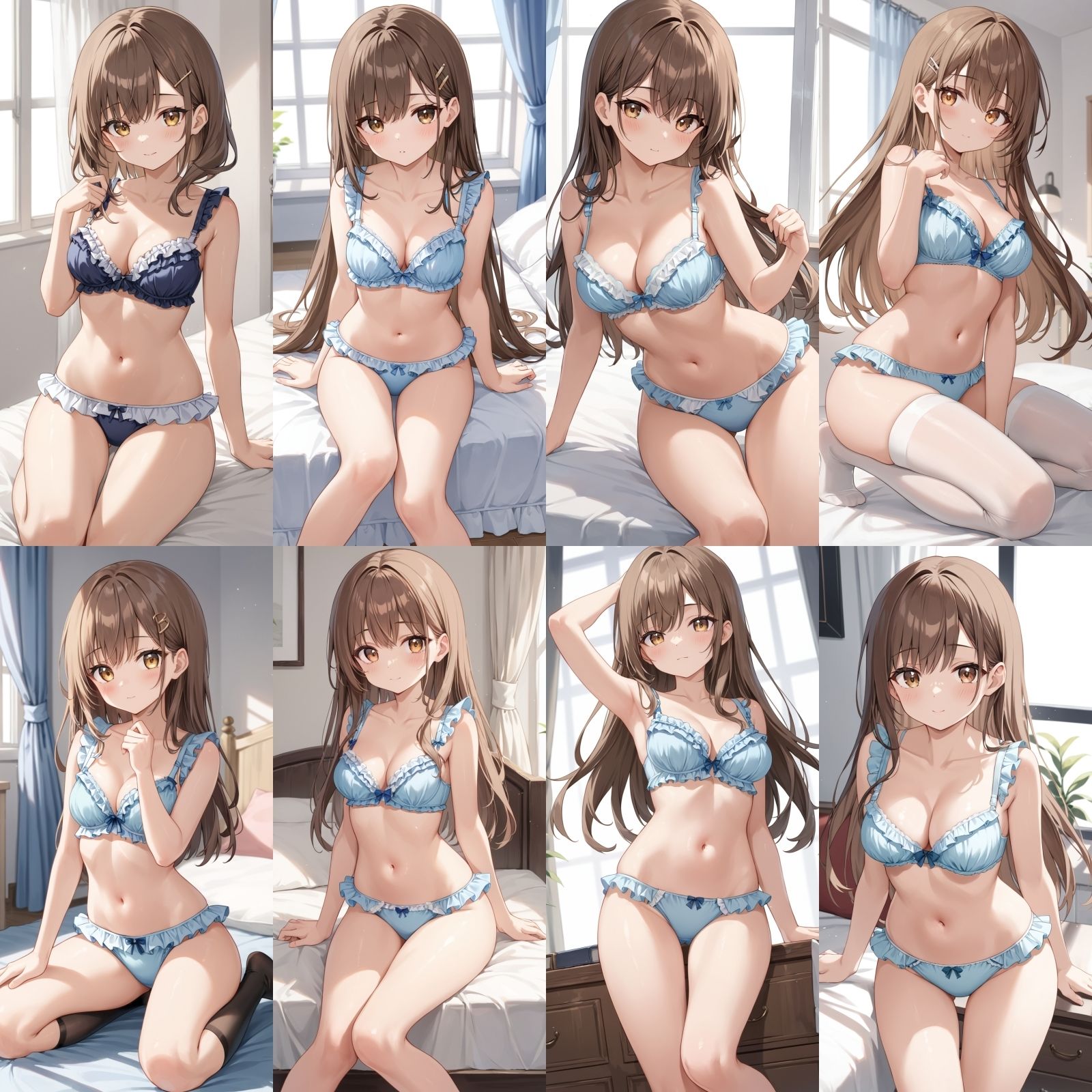 サンプル画像2:フリフリの下着で誘惑してくる彼女2【500枚】(女子高生) [d_543380]