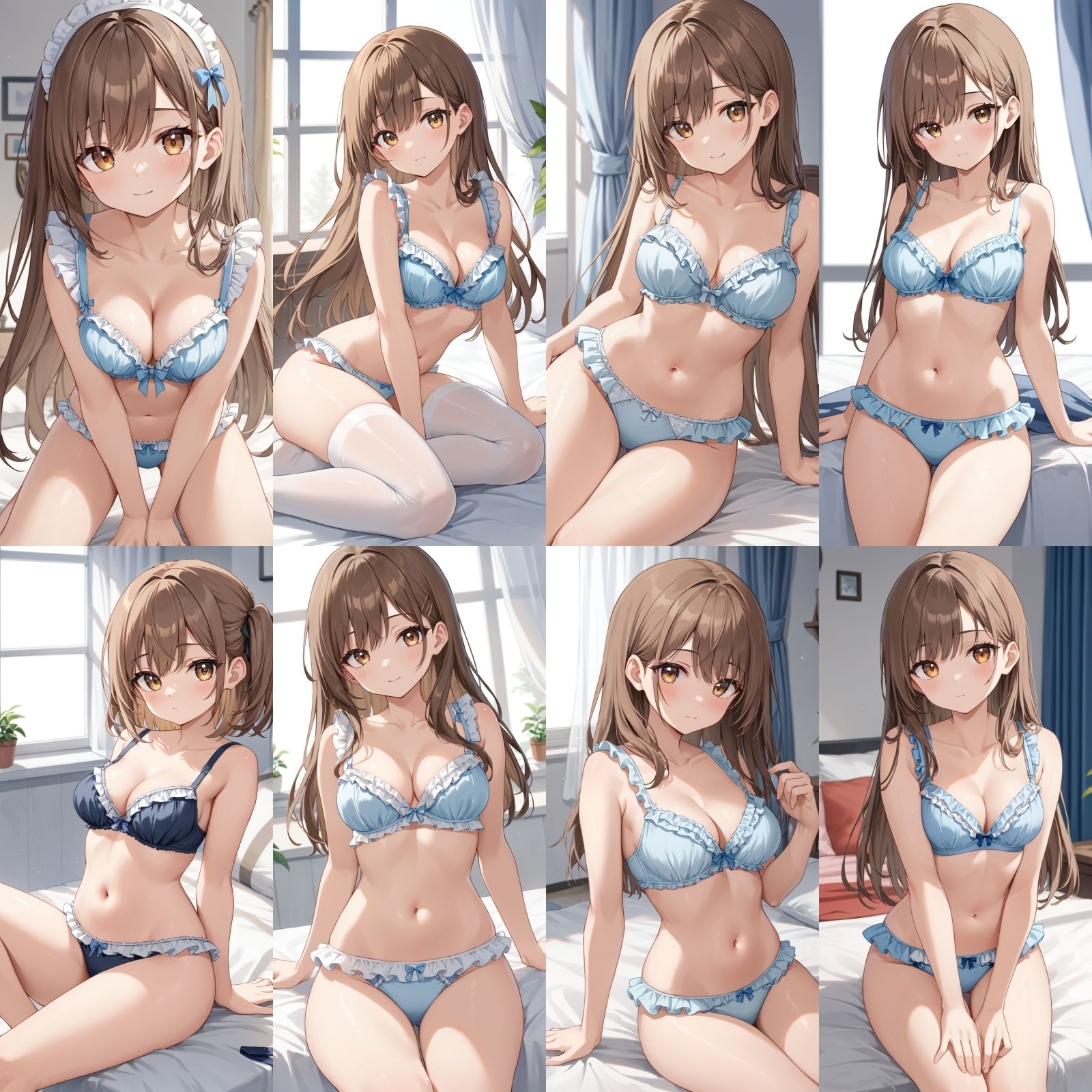 サンプル画像3:フリフリの下着で誘惑してくる彼女2【500枚】(女子高生) [d_543380]