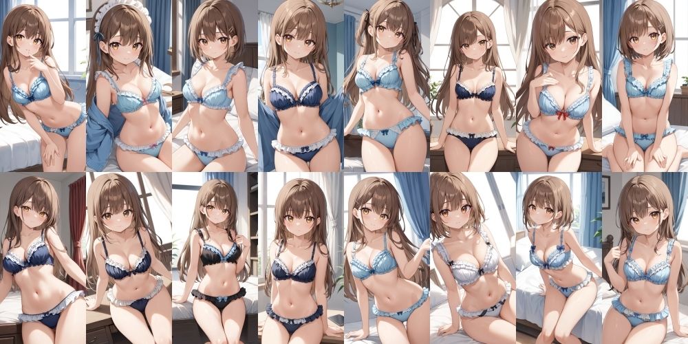 サンプル画像4:フリフリの下着で誘惑してくる彼女2【500枚】(女子高生) [d_543380]