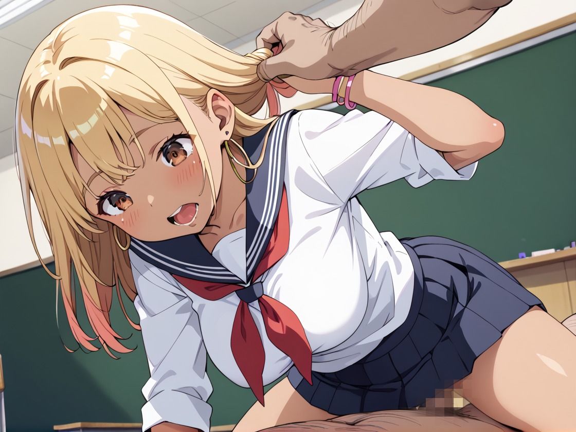 サンプル画像6:調教学園〜黒ギャル達を調教して犯しました(ふわふわまりる) [d_543529]