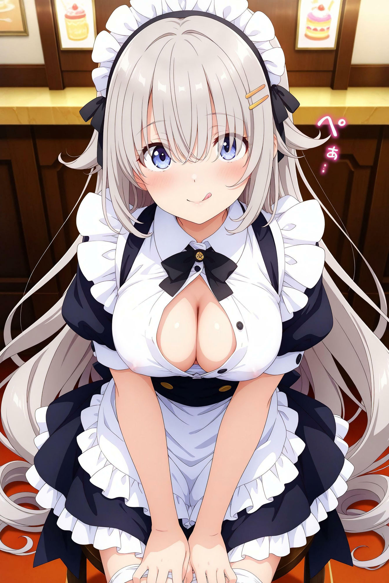 サンプル画像4:メイド女子との中出しSEX！【セリフ付き】(AI Beauties Lab) [d_543538]