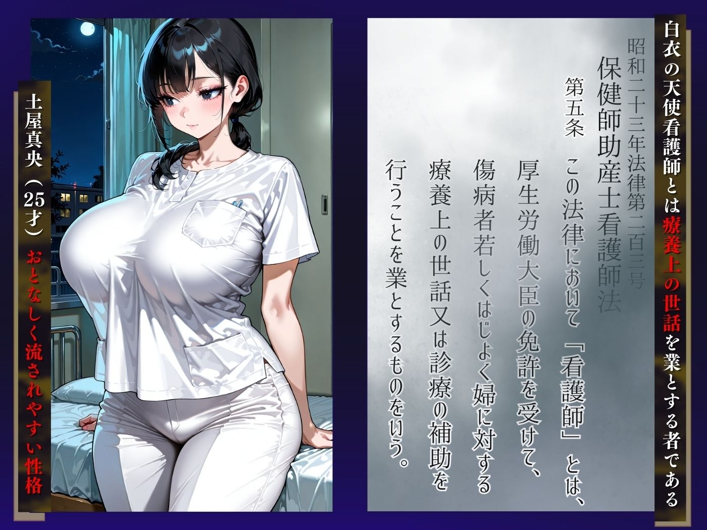 サンプル画像4:看護師深夜の素股(性春出版) [d_543604]