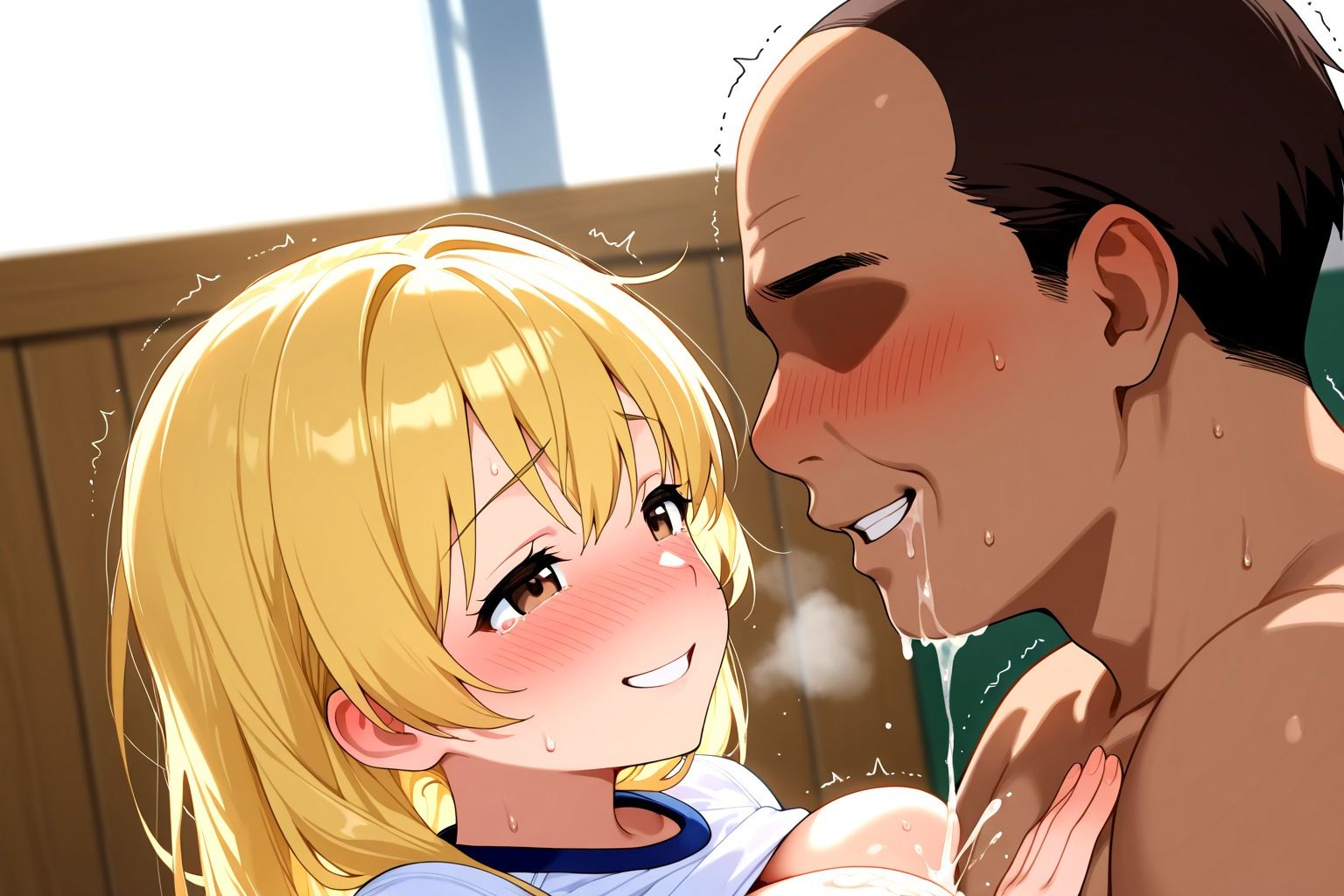 サンプル画像3:わがまま金髪ギャルに性指導 ブルマと巨乳少女(デスピール) [d_543644]