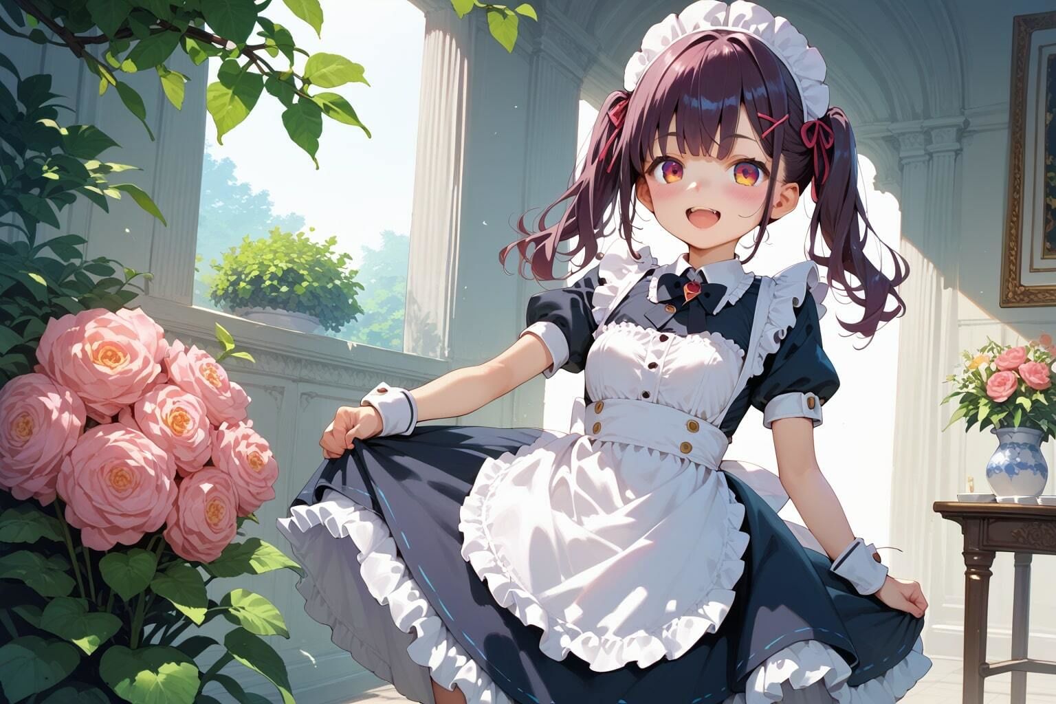 無邪気メイドのご奉仕タイム美少女もーど1