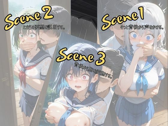 サンプル画像2:美少女がずぶ濡れになっていたら、ヤらずにはいられない バージョン【哀】(ポルチオ商事) [d_543721]