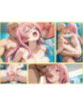 【4Kイラスト】1万3000人の生徒を抱いた校長による有村桃子への性指導（スク水編）