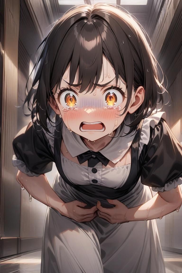 サンプル画像3:お漏らしするメイドちゃん(わたあめ) [d_543823]