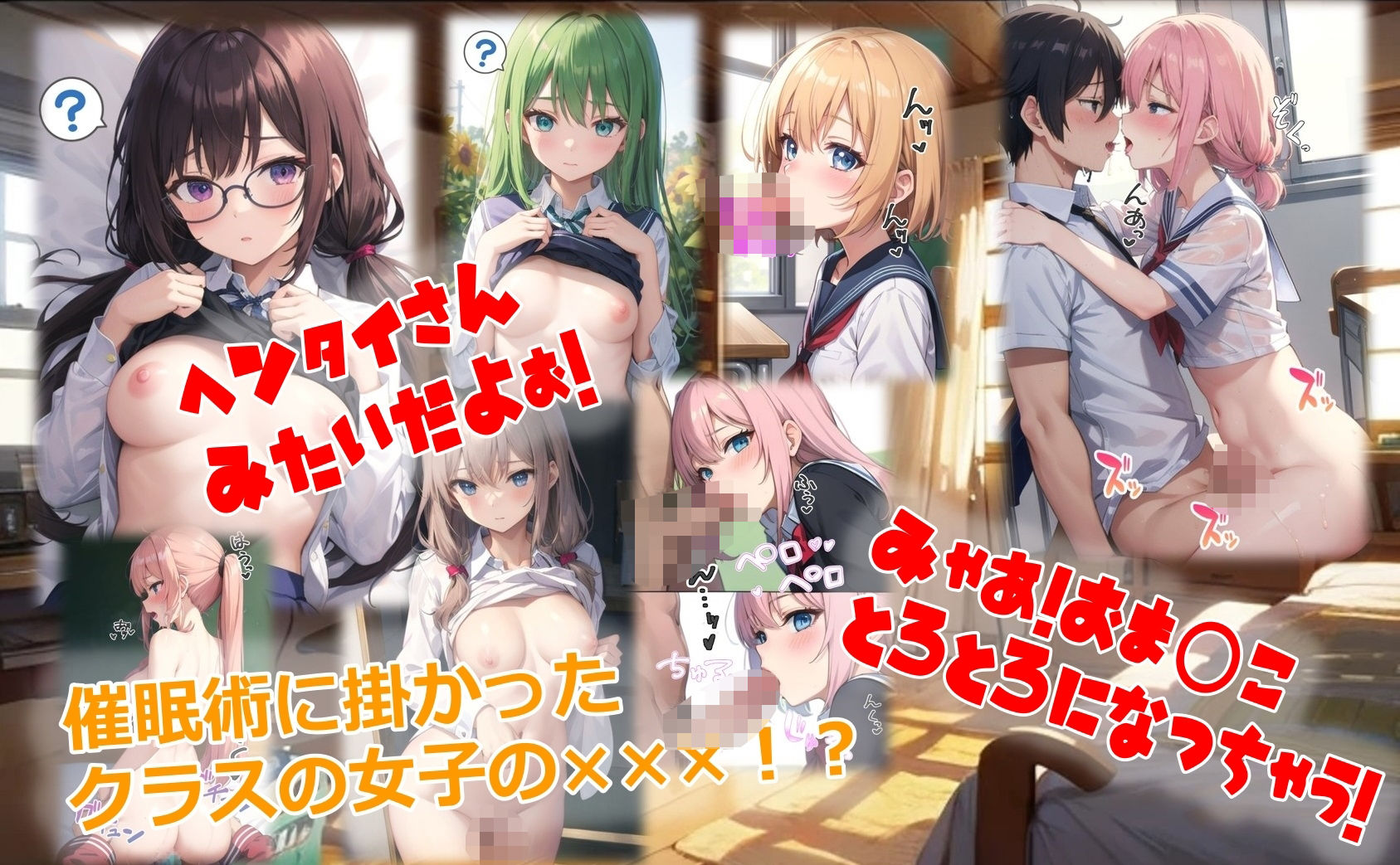 サンプル画像2:俺のクラスの女子全員が変態教師にサイミンされてた件(くまとねこ屋) [d_543875]