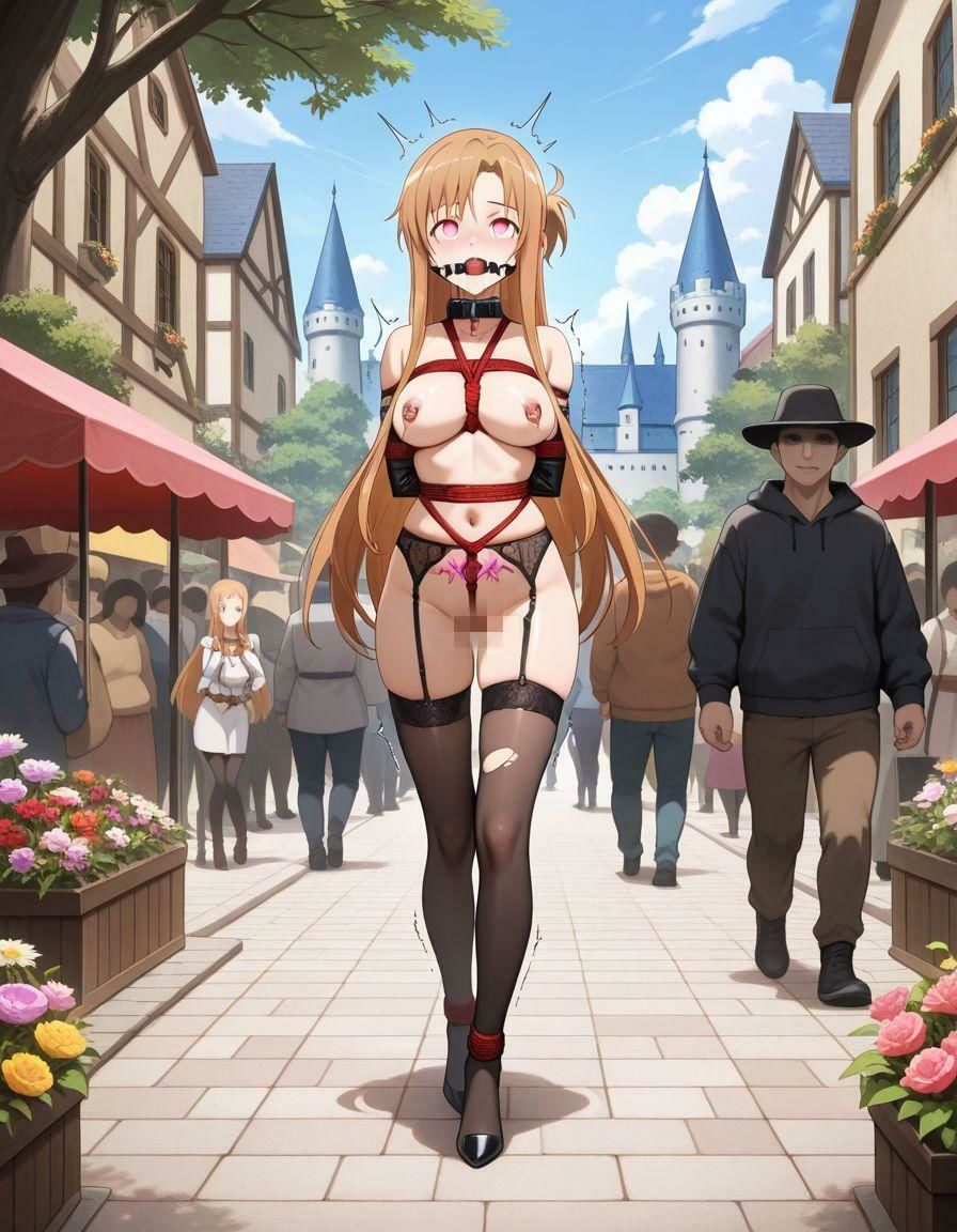 サンプル画像5:堕ちていくSAOヒロインたち-連れまわされるアスナ編-(AI-666-) [d_543895]