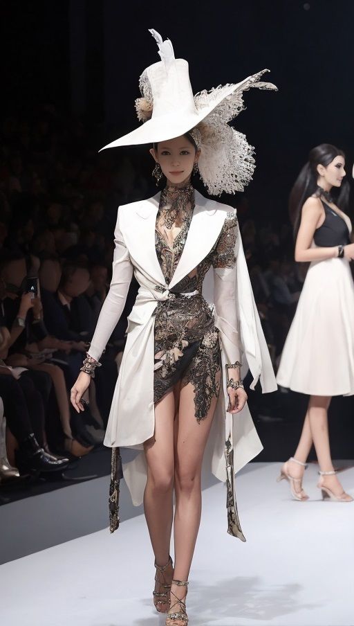 サンプル画像2:ファッションショー風でパシャリ写真集(666のAI美女倶楽部) [d_543908]