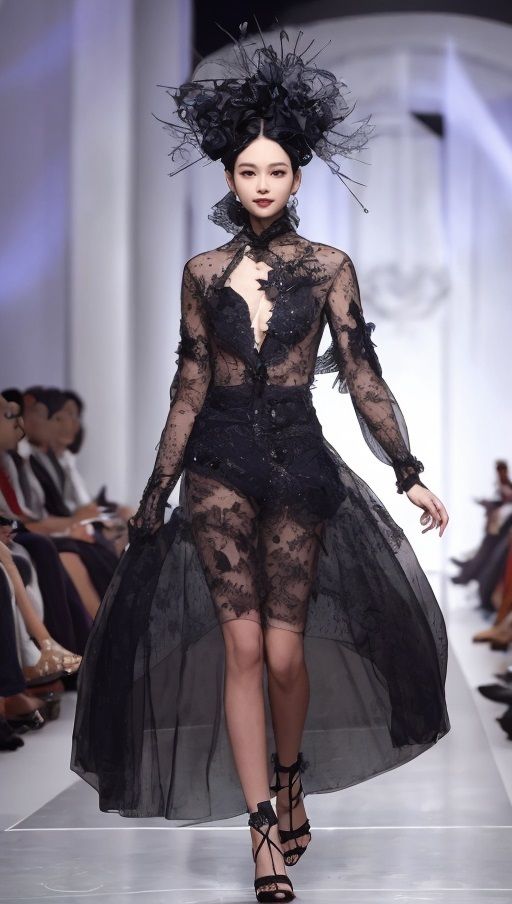 サンプル画像3:ファッションショー風でパシャリ写真集(666のAI美女倶楽部) [d_543908]