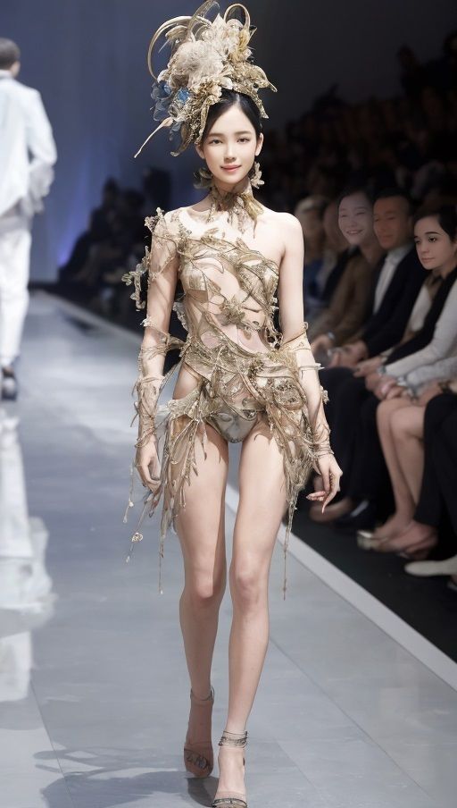 サンプル画像4:ファッションショー風でパシャリ写真集(666のAI美女倶楽部) [d_543908]