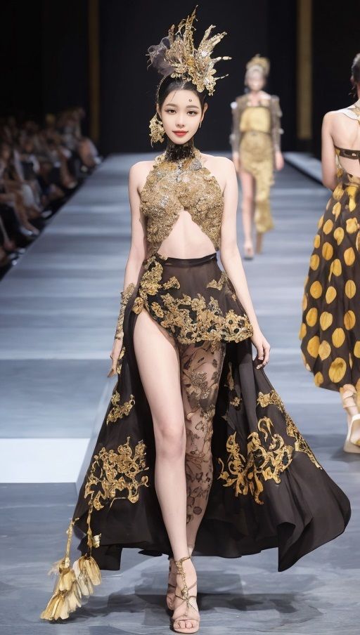 サンプル画像5:ファッションショー風でパシャリ写真集(666のAI美女倶楽部) [d_543908]