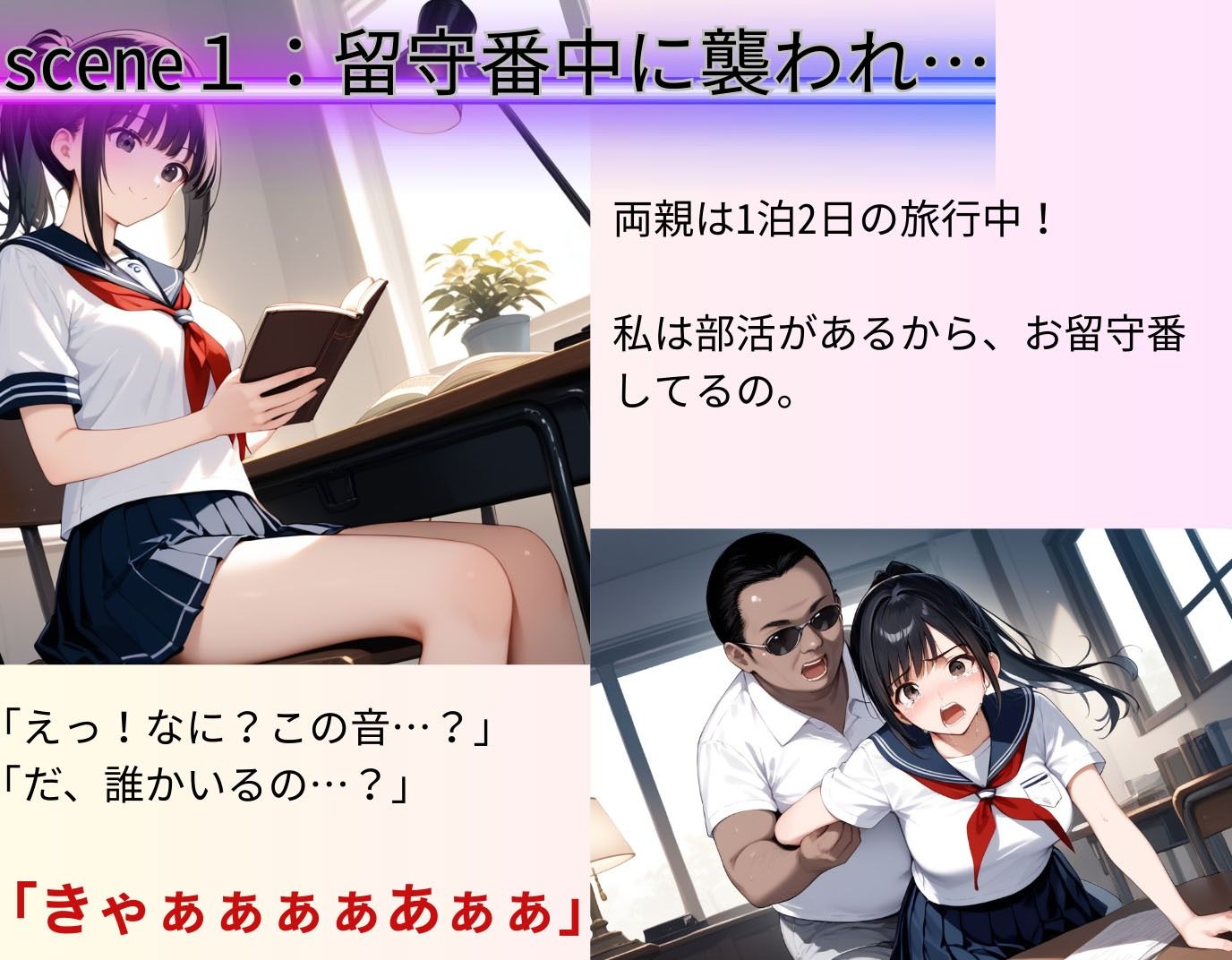 サンプル画像3:【絶頂覚醒】自宅に侵入した男の大人テクに清純まんこ陥落(制服物語) [d_543951]