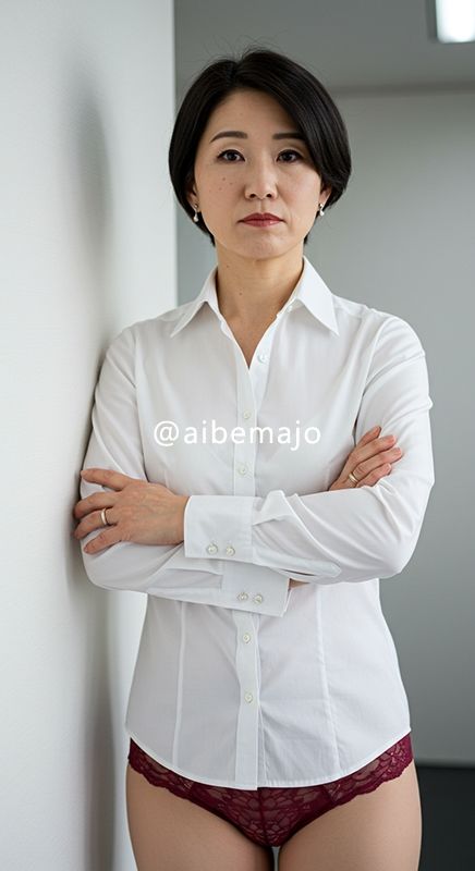 サンプル画像1:【おかず専用】妄想美魔女〜しごでき上司の下着姿1〜(AI美魔女) [d_544097]