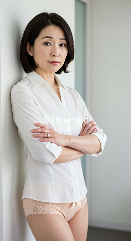 サンプル画像1:【おかず専用】妄想美魔女〜しごでき上司の下着姿2〜(AI美魔女) [d_544100]