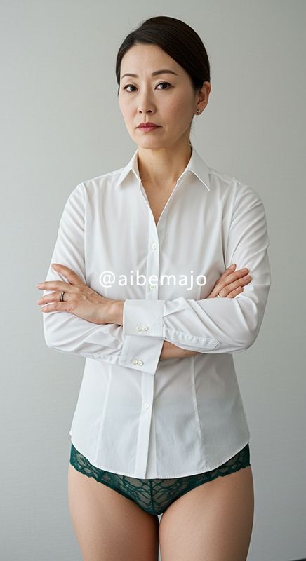 サンプル画像1:【おかず専用】妄想美魔女〜しごでき上司の下着姿3〜(AI美魔女) [d_544102]