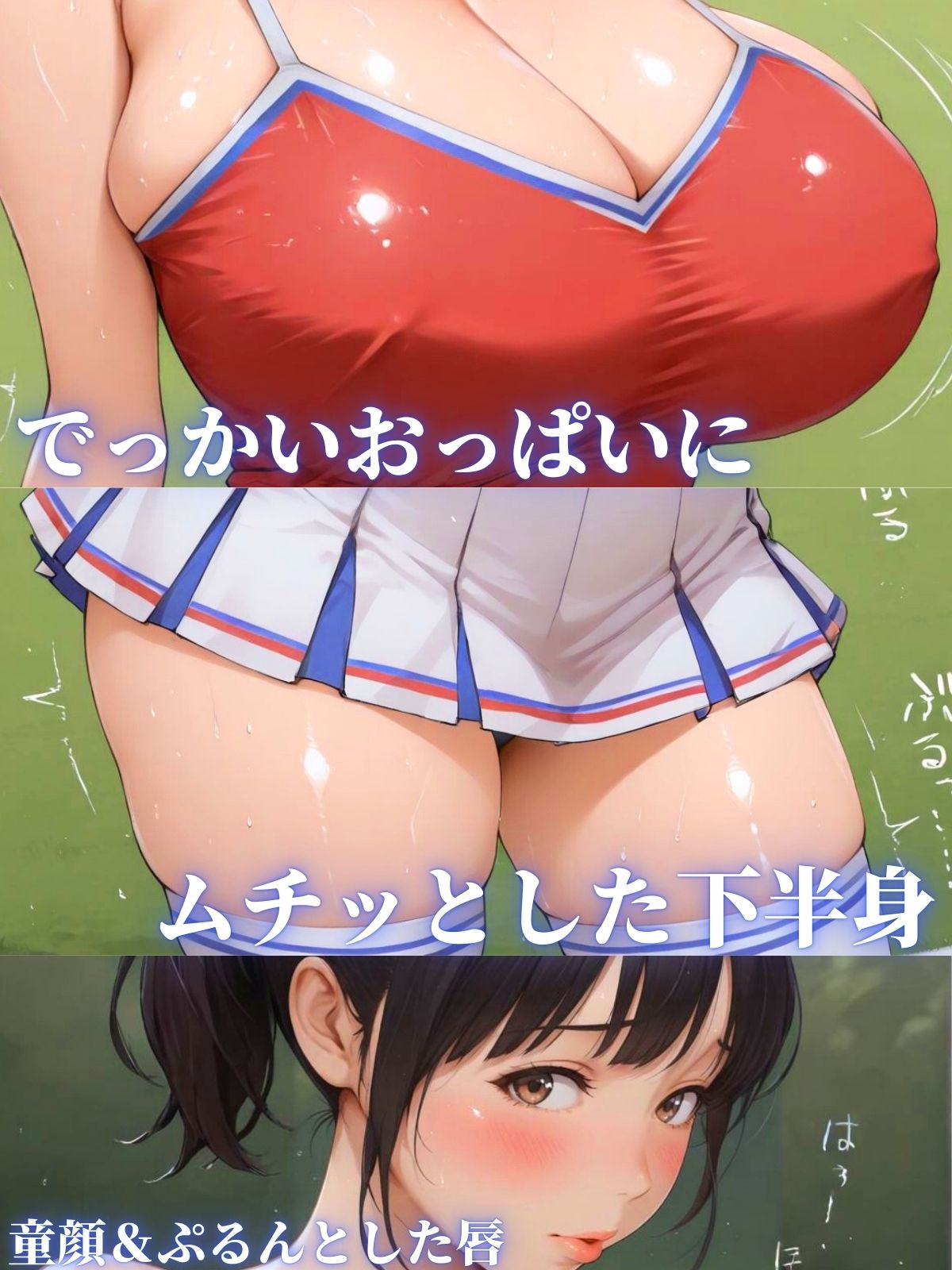サンプル画像2:超爆乳大迫力 童顔チアが導く限界ブースト(AIスイミング) [d_544103]