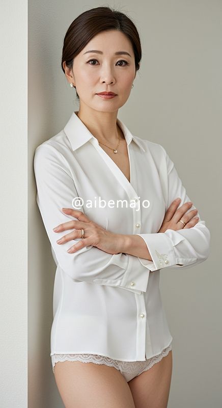 サンプル画像1:【おかず専用】妄想美魔女〜しごでき上司の下着姿5〜(AI美魔女) [d_544108]