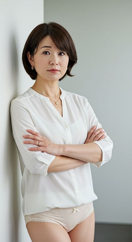 サンプル画像1:【おかず専用】妄想美魔女〜しごでき上司の下着姿10〜(AI美魔女) [d_544119]