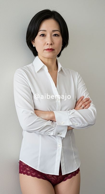 サンプル画像1:【おかず専用】妄想美魔女〜しごでき上司の下着姿11〜(AI美魔女) [d_544121]