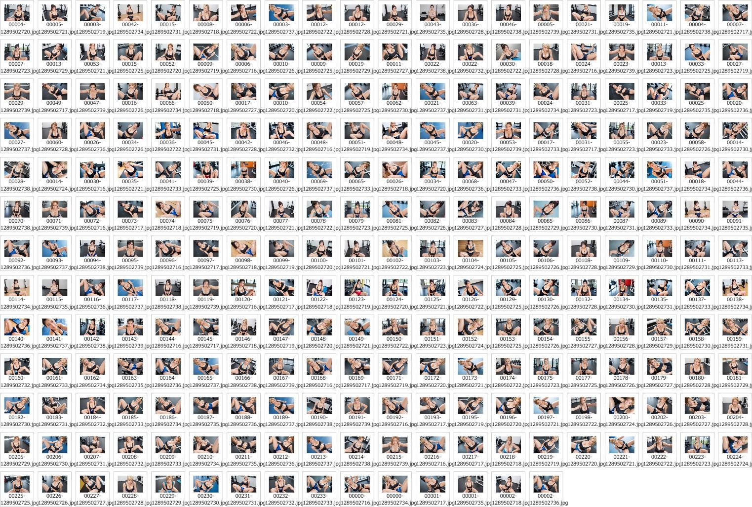 サンプル画像5:パーソナルトレーナーの巨乳お姉さん達にエッチなポーズをおねだりしてみた Part2（全255枚）(Jaga_ojisan) [d_544197]