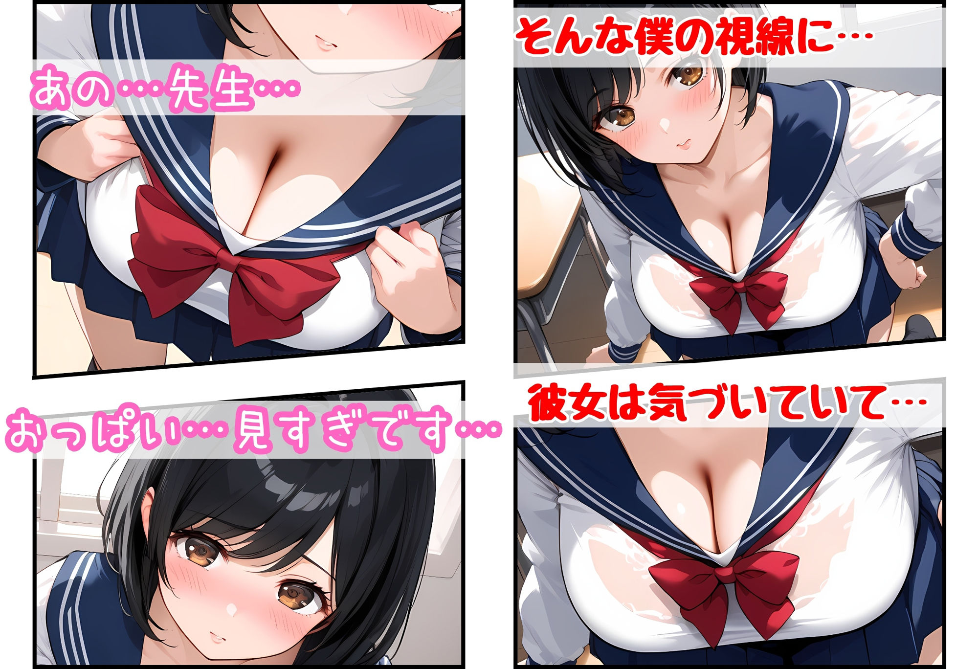 サンプル画像2:女子生徒の巨乳にたくさん甘えさせてもらう話(どまんなか) [d_544248]