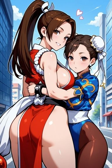 サンプル画像1:不◯火舞×春◯の百合プレイ(博士太郎) [d_544321]