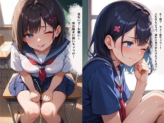 サンプル画像3:隣の席に座る学園のアイドルに催●術をかけてみたら成功してしまった件(わきあいAI) [d_544326]