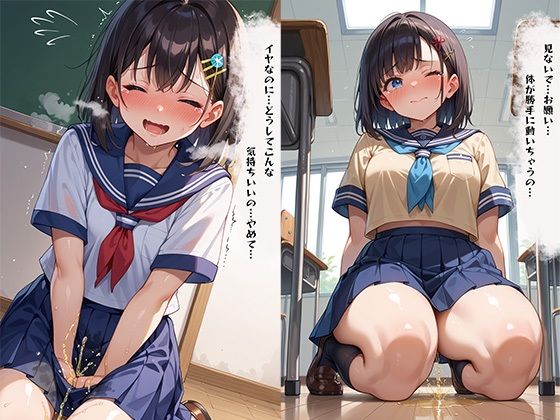 サンプル画像4:隣の席に座る学園のアイドルに催●術をかけてみたら成功してしまった件(わきあいAI) [d_544326]