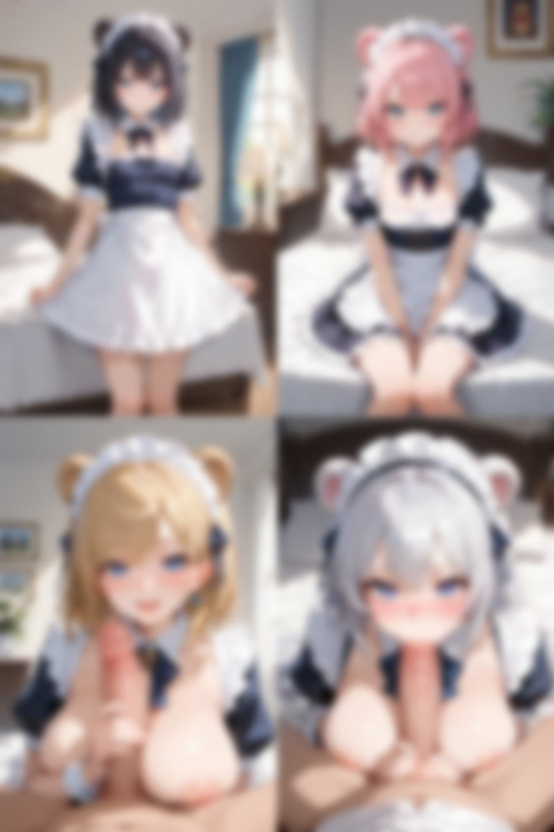 サンプル画像1:ケモミミ？の楽園 くま メイド服編(ツースリーステーション) [d_544354]