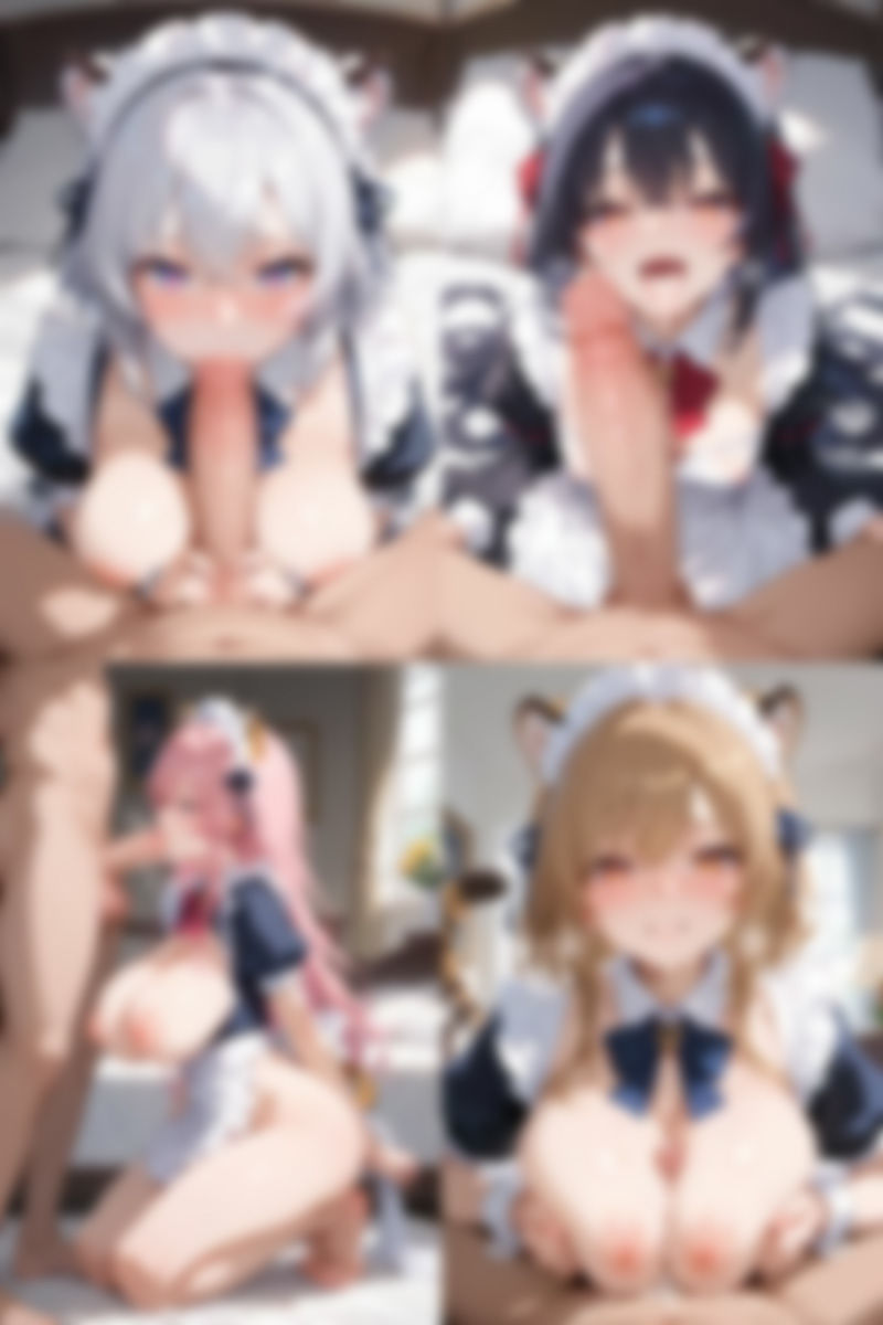 サンプル画像2:ケモミミ？の楽園 とら メイド服編(ツースリーステーション) [d_544357]