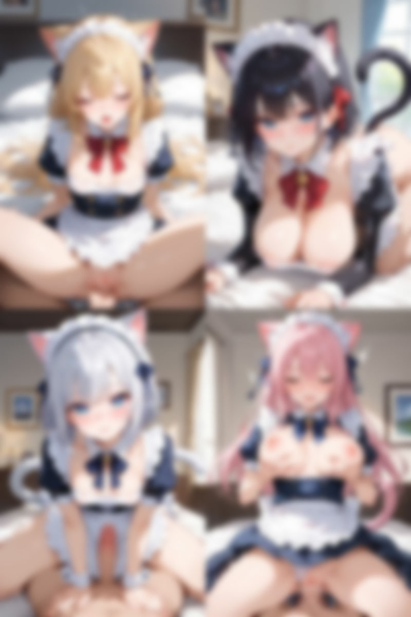 サンプル画像3:ケモミミ？の楽園 ねこ メイド服編(ツースリーステーション) [d_544360]