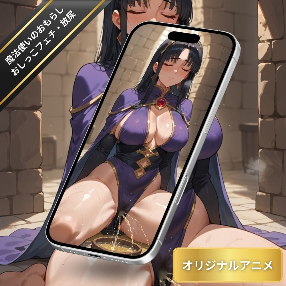 サンプル画像4:ダンジョンでおしっこを垂れ流す美女魔法使い・おもらし・大量放尿・おしっこぷしゃ〜！【変態エロアニメ】(臭い足の女子) [d_544459]