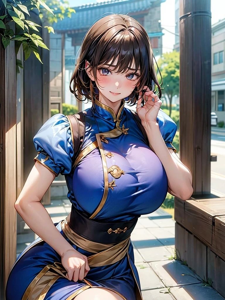 サンプル画像1:ストリートファイター春麗に変身！美しさと強さを兼ね備えたコスプレ(夢幻出版【イラスト】) [d_544547]