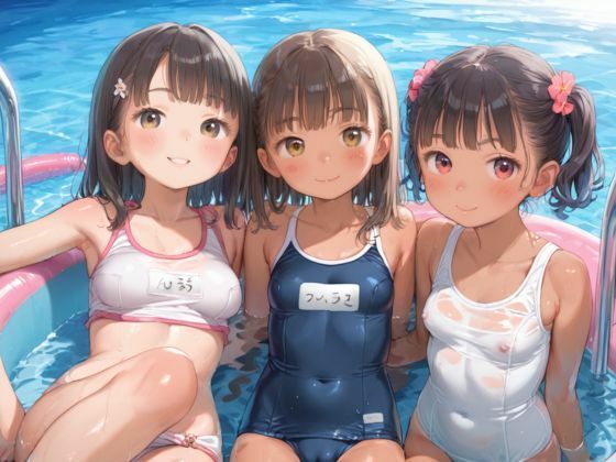 サンプル画像1:ロリ少女たちの水泳授業(むちむちペンギン) [d_544569]