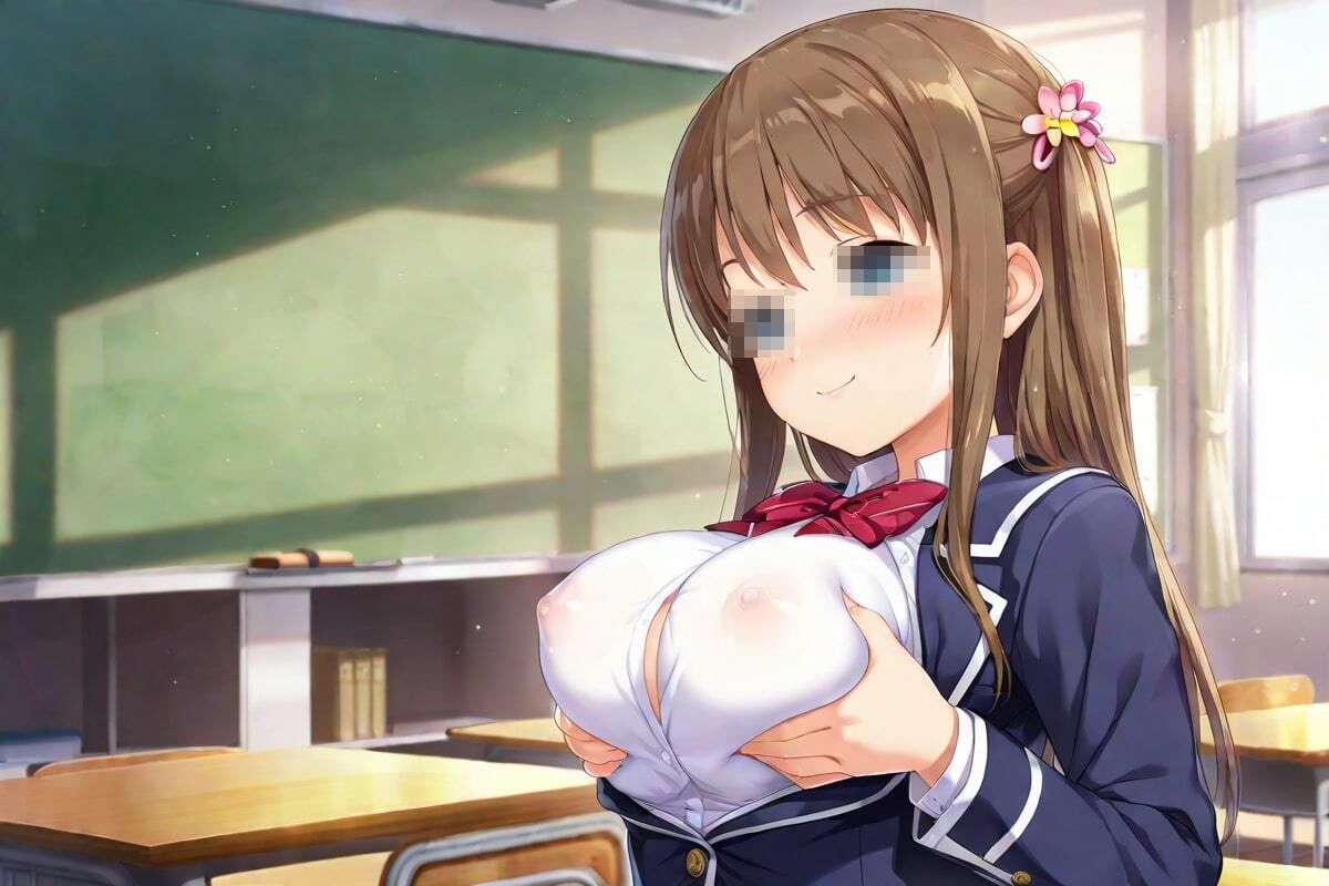 サンプル画像5:爆乳女子校生  放課後の教室で(なんこつくん) [d_544590]