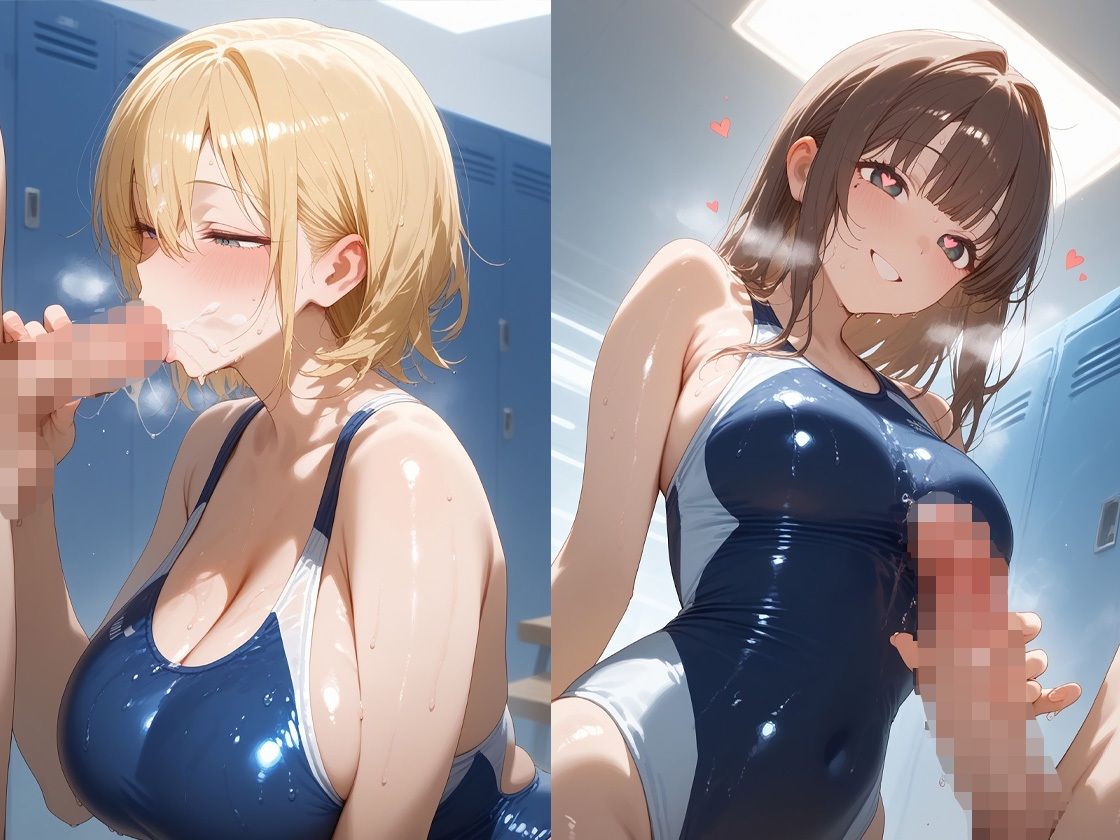 サンプル画像2:えちえち水泳部娘〜部活後は即汗だくせっくす〜2(AI-beauty2.5) [d_544651]