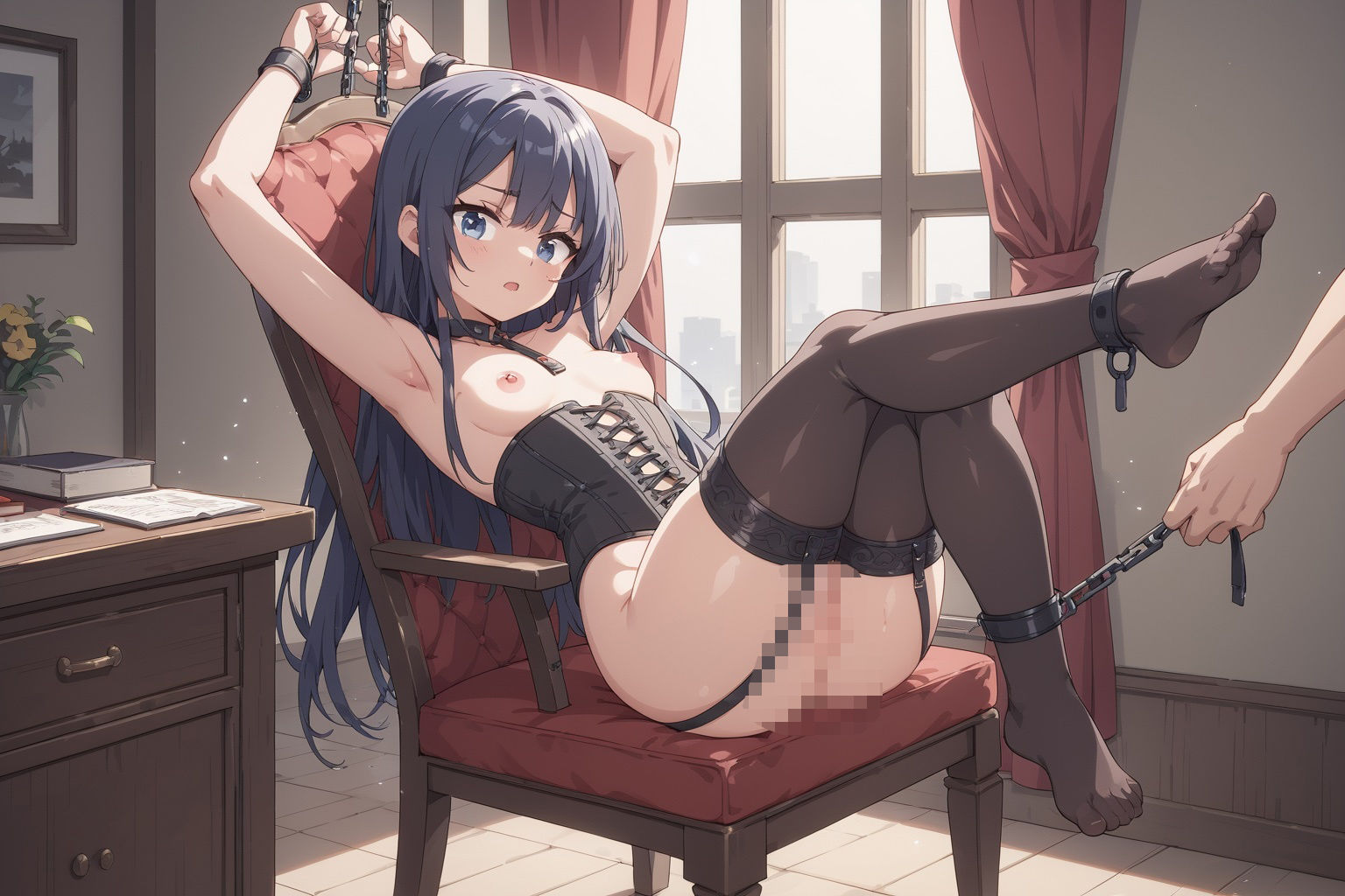 サンプル画像6:淫乱学園〜制服ボンテージ編〜(妄想天国) [d_544663]