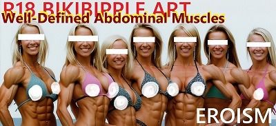 サンプル画像3:BIKIBIPPLE:乳首のとこだけ穴の開いたビキニの金髪腹筋女子7人組グラビア写真500枚！(EROISM‘s OPP-AI) [d_544682]