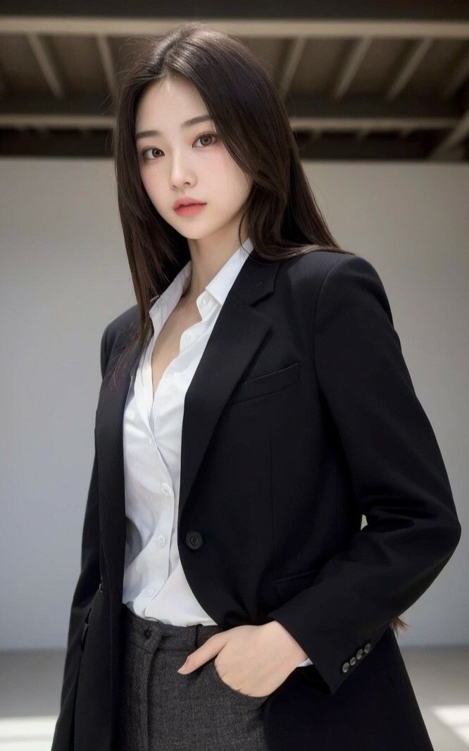 サンプル画像4:【美女名録】vol5.7  秘書の誘惑。冷たくても、惹かれてしまう。 199枚  【AIグラビア写真集】(AI美女制作参謀本部4課) [d_544787]