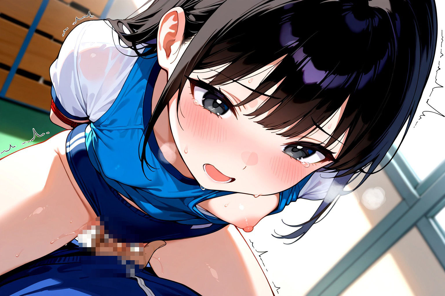 体操部の鬼畜コーチが性指導  つるぺたでブルマな少女を飼いならす あめふらし エロ画像5