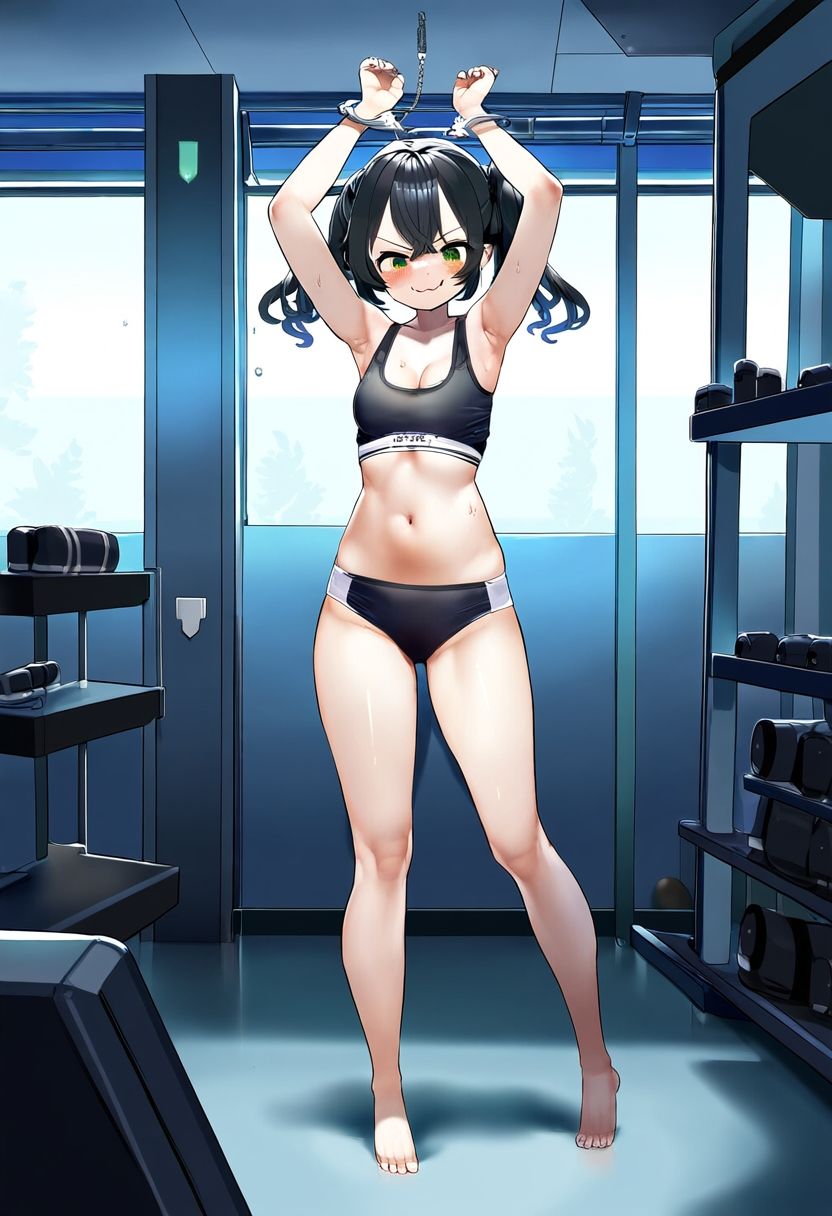 サンプル画像1:AI少女拘束絵巻4巻(眠らずの書庫) [d_544895]