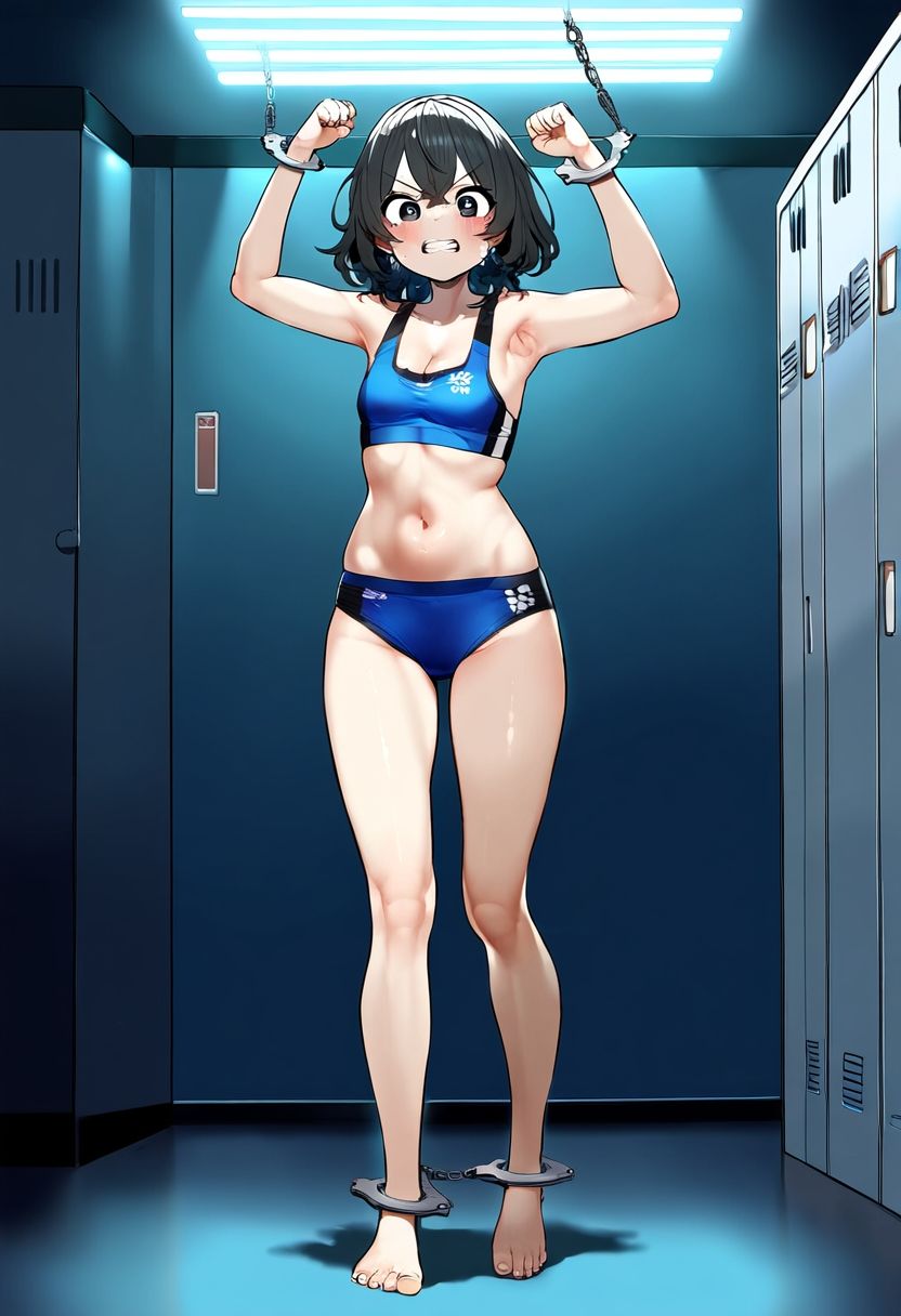 サンプル画像2:AI少女拘束絵巻4巻(眠らずの書庫) [d_544895]