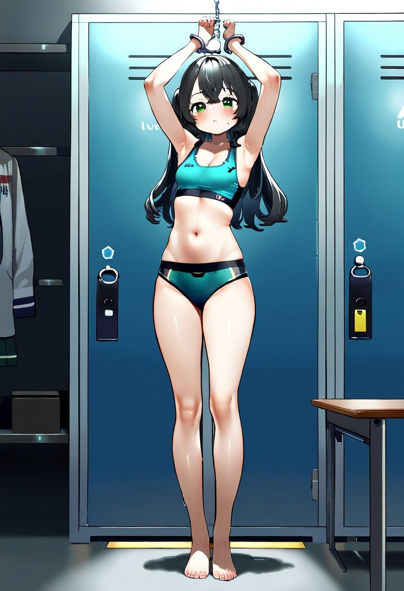 サンプル画像3:AI少女拘束絵巻4巻(眠らずの書庫) [d_544895]