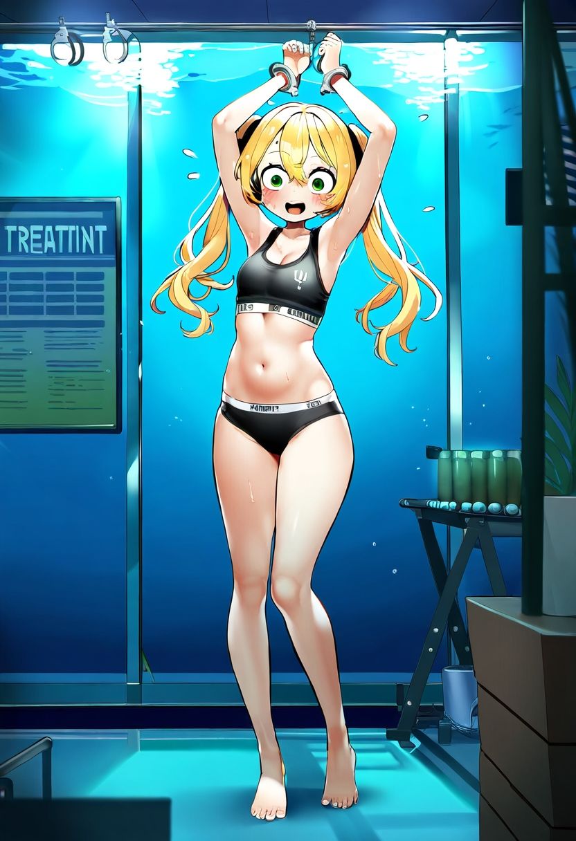 サンプル画像4:AI少女拘束絵巻4巻(眠らずの書庫) [d_544895]