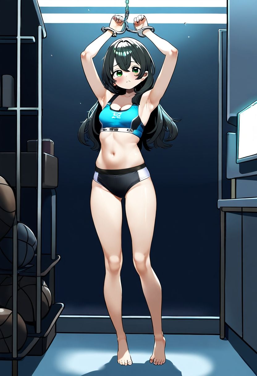 サンプル画像5:AI少女拘束絵巻4巻(眠らずの書庫) [d_544895]