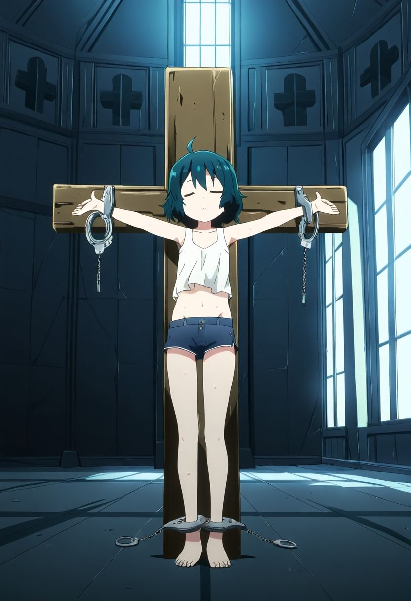 サンプル画像3:AI少女拘束絵巻5巻(眠らずの書庫) [d_544897]