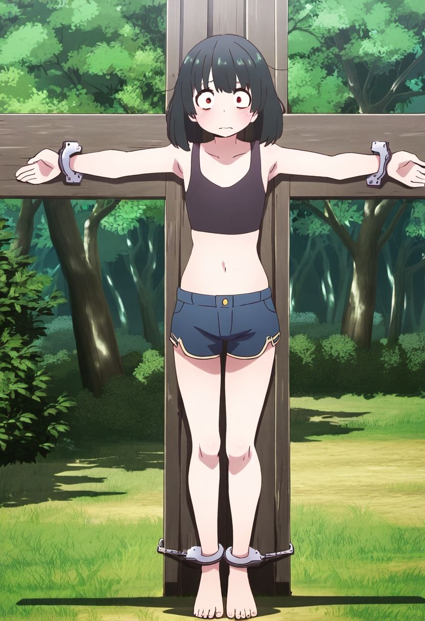 サンプル画像4:AI少女拘束絵巻5巻(眠らずの書庫) [d_544897]