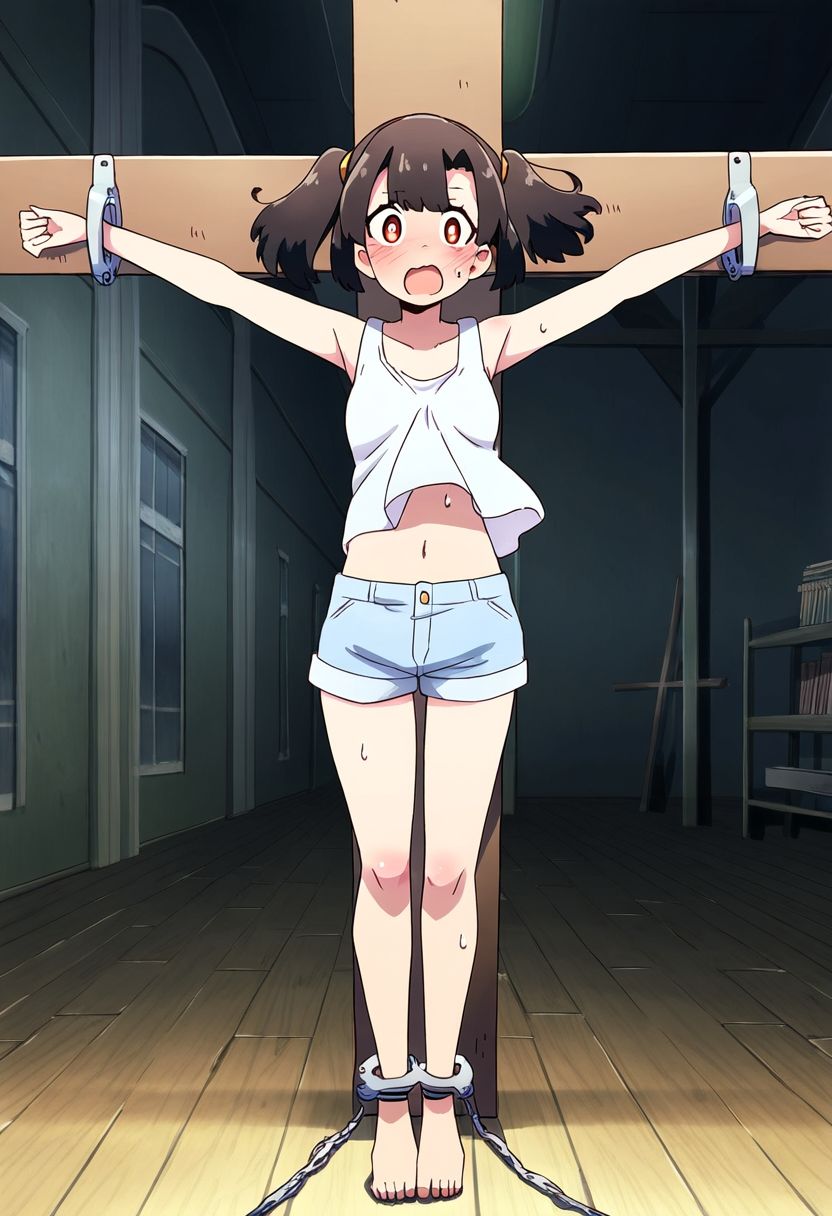 サンプル画像5:AI少女拘束絵巻6巻(眠らずの書庫) [d_544899]